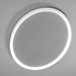 Plafoniere Moderne-Vivida International Plafoniera bianca led 50w 3000k 4000k ovale vivida lifering-o