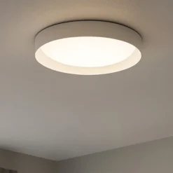 Plafoniere Moderne-Linea Light Plafoniera bianca led 22w 3000k crew 2 per cucina