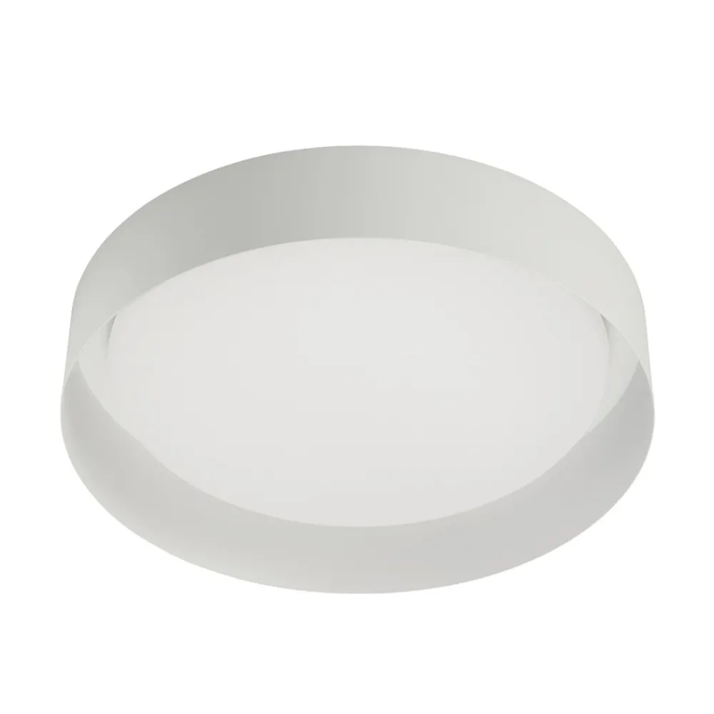 Plafoniere Moderne-Linea Light Plafoniera bianca led 22w 3000k crew 2 per cucina