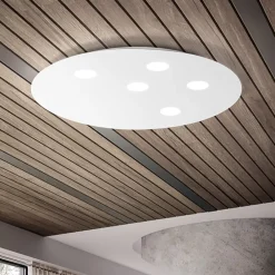 Plafoniere Moderne-Selezionato da Mazzolaluce Plafoniera bianca led 45w 3000k moderna random perenz illuminazione