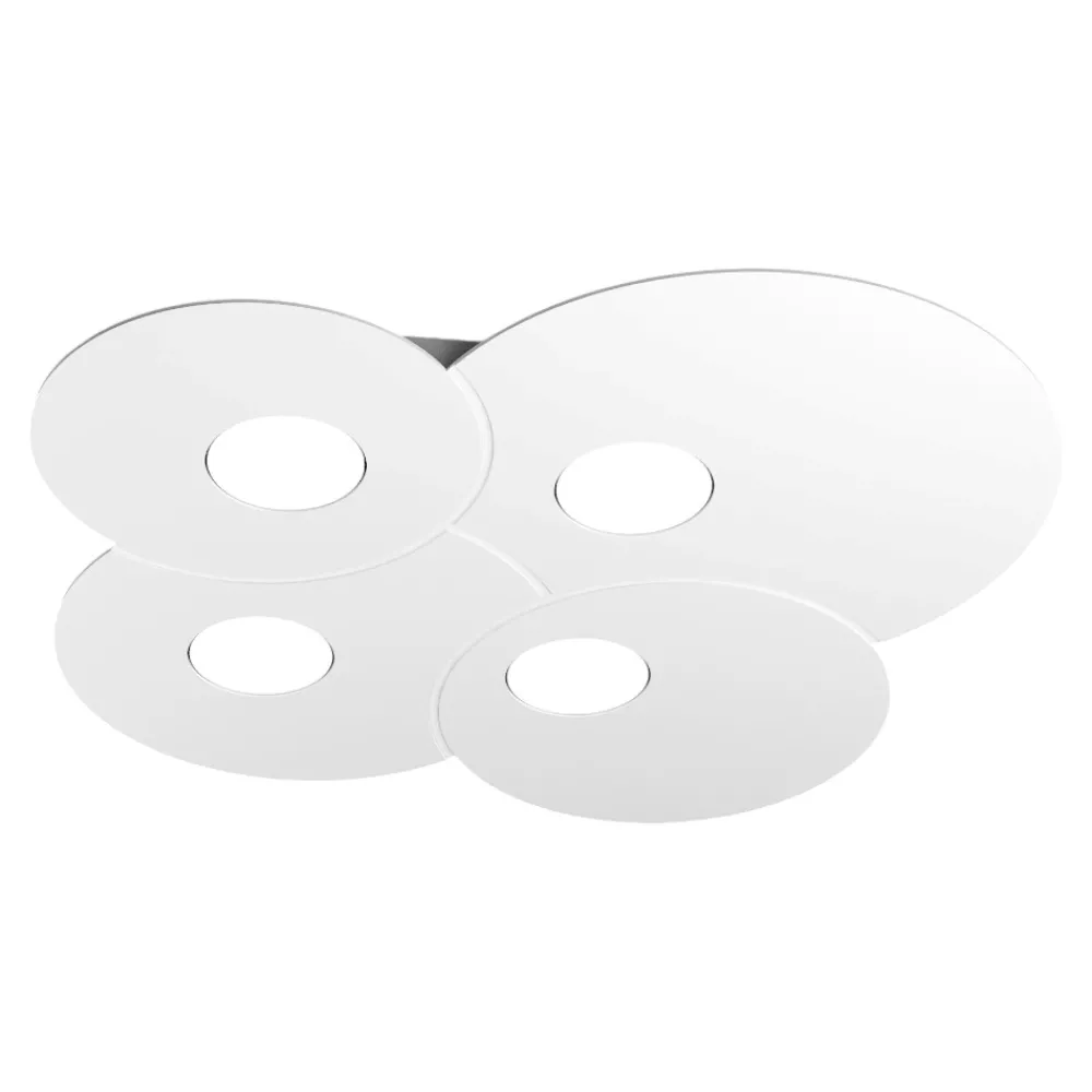 Plafoniere Moderne-Top Light Plafoniera bianca 4 luci per cucina moderna