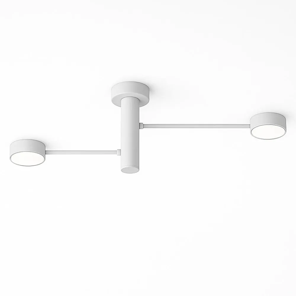 Plafoniere Moderne-Top Light Plafoniera bianca moderna orientabile due luci octopus