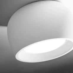 Plafoniere Moderne-Sforzin Illuminazione Plafoniera bianca per cucina in gesso sforzin mysia