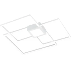 Plafoniere Moderne-Selezionato da Mazzolaluce Plafoniera bianca quadrati led 4000k 38w moderna
