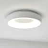 Plafoniere Moderne-Selezionato da Mazzolaluce Plafoniera bianca rotonda cerchio led dimmerabile 3000k