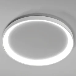 Plafoniere Moderne-Vivida International Plafoniera bianca rotonda 60cm led 60w 3000k 4000k vivida lifering-r