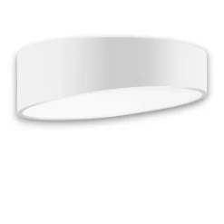 Plafoniere Moderne-Selezionato da Mazzolaluce Plafoniera bianca tonda led design per cucina moderna