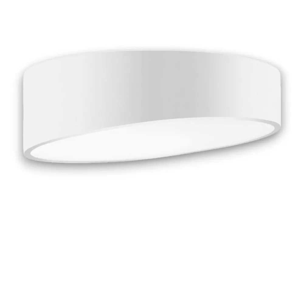 Plafoniere Moderne-Selezionato da Mazzolaluce Plafoniera bianca tonda led design per cucina moderna