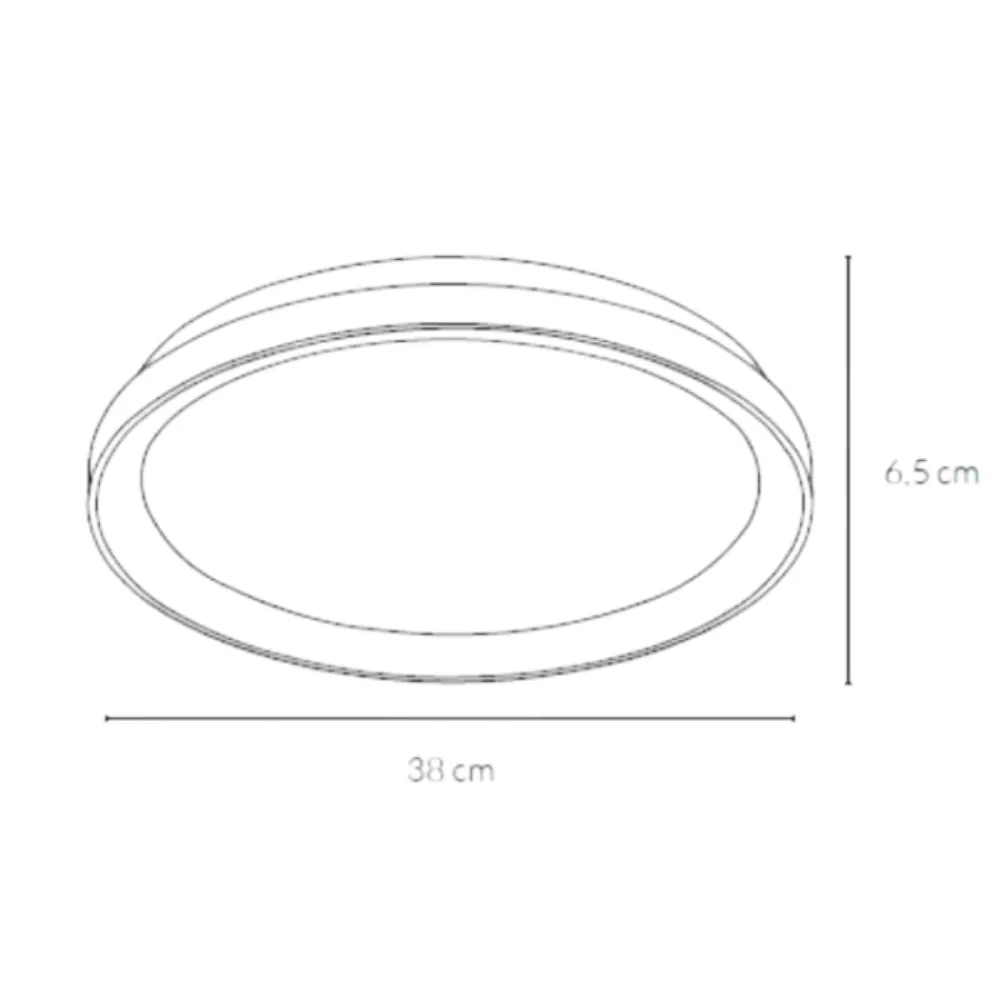 Plafoniere Moderne-Vivida International Plafoniera bianca vivida lifering 48w 3000k 4000k