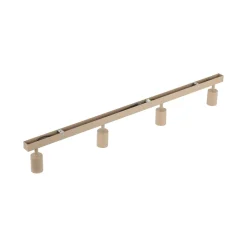 Plafoniere Moderne-Selezionato da Mazzolaluce Plafoniera binario con 4 faretti sabbia orientabili da soffitto