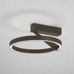 Plafoniere Moderne-Vivida International Plafoniera bronzo led 33w moderna 3000k 4000k vivida meridiana