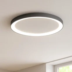 Plafoniere Moderne-Vivida International Plafoniera bronzo vivida lifering-r tonda 60cm led 60w 3000k 4000k