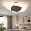 Plafoniere Moderne-Top Light Plafoniera camera da letto 54cm vetri bianchi placca antracite