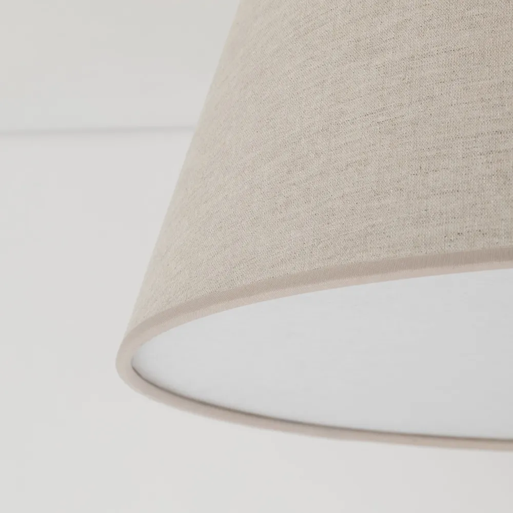 Plafoniere Moderne-Selezionato da Mazzolaluce Plafoniera camera da letto cono in tessuto 38 cm