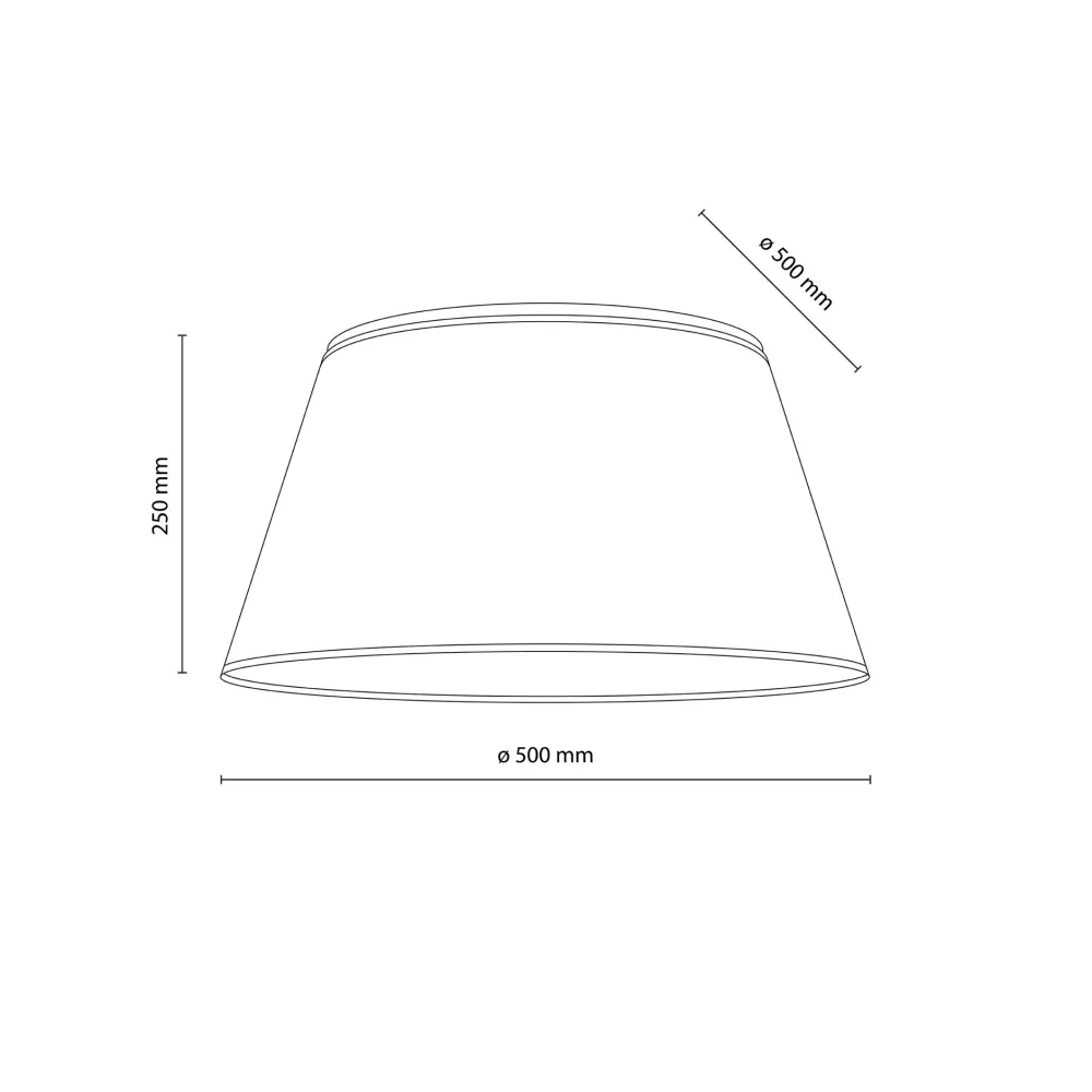 Plafoniere Moderne-Selezionato da Mazzolaluce Plafoniera camera da letto cono in tessuto 38 cm