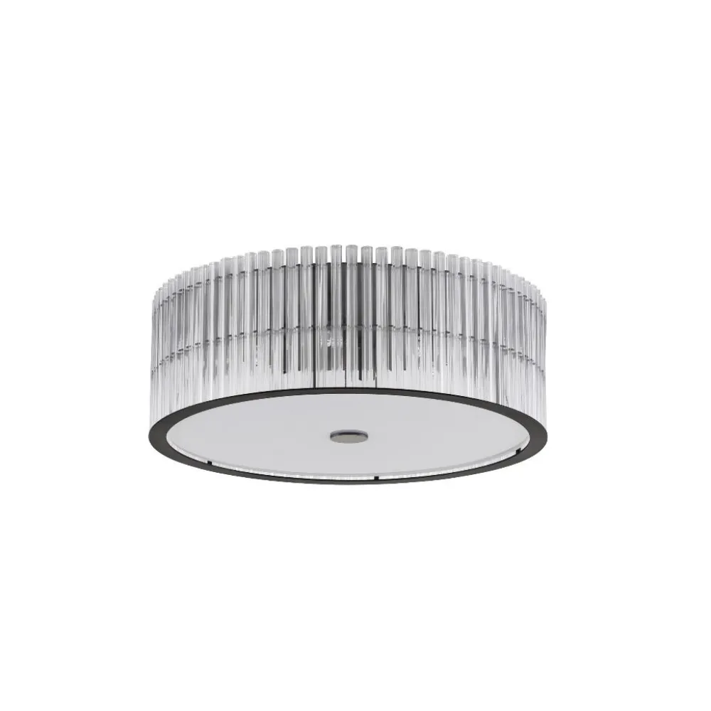 Plafoniere Moderne-Selezionato da Mazzolaluce Plafoniera camera da letto contemporanea vetro trasparente per salotto 47cm