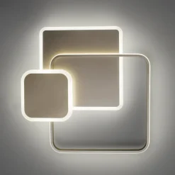 Plafoniere Moderne-Vivida International Plafoniera camera da letto led 60w 3000k 4000k quadrati sabbia vivida