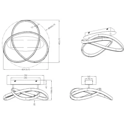 Plafoniere Moderne-Selezionato da Mazzolaluce Plafoniera camera da letto led 18w 3000k dimmerabile nera