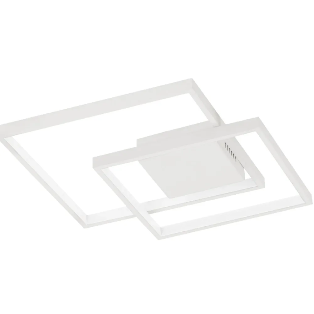 Plafoniere Moderne-Selezionato da Mazzolaluce Plafoniera camera da letto led design bianca dimmerabile 30w 3000k
