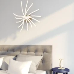 Plafoniere Moderne-Top Light Plafoniera camera da letto led 60w 3000k-4000k oro toplight tornado