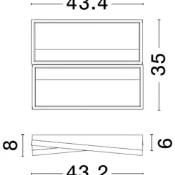 Plafoniere Moderne-Selezionato da Mazzolaluce Plafoniera camera da letto neo oro led 28w 3000k dimmerabile design