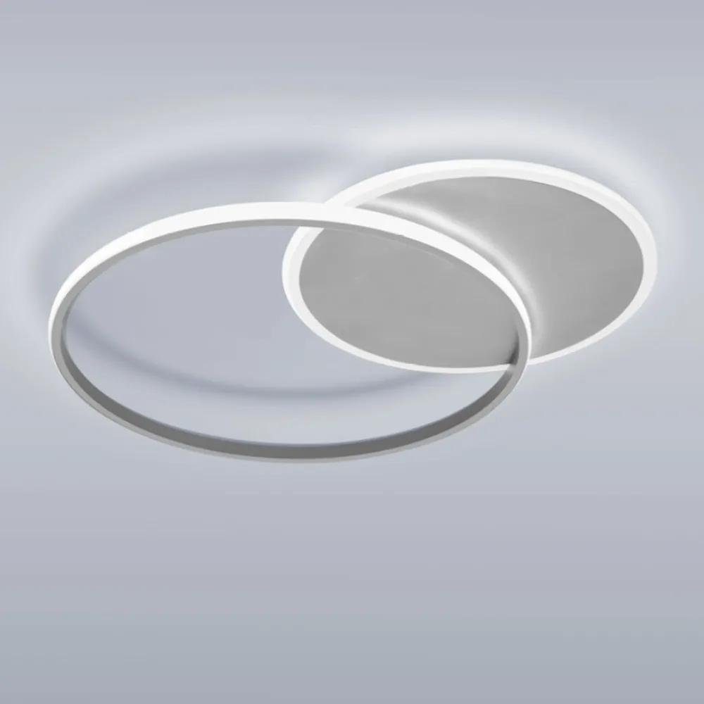 Plafoniere Moderne-Vivida International Plafoniera camera da letto vivida eclipse2 bianca led 50w 3000k 4000k