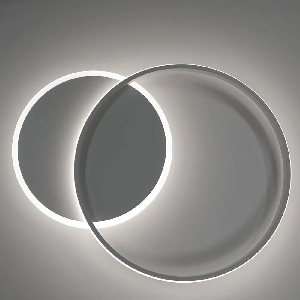 Plafoniere Moderne-Vivida International Plafoniera camera da letto vivida eclipse2 bianca led 50w 3000k 4000k
