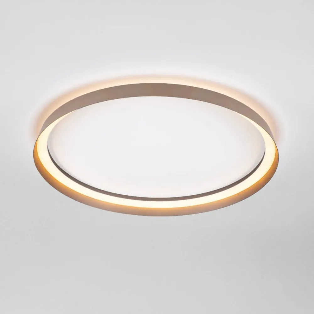 Plafoniere Moderne-Selezionato da Mazzolaluce Plafoniera camera da letto 48w 2700k 4000k champagne marrone rotonda