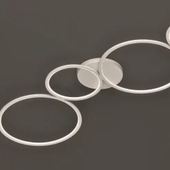 Plafoniere Moderne-Selezionato da Mazzolaluce Plafoniera cerchi led 37w 3000k dimmerabile moderna bianca