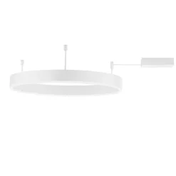 Plafoniere Moderne-Selezionato da Mazzolaluce Plafoniera cerchio bianca 60cm led 46w 3000k dimmerabile