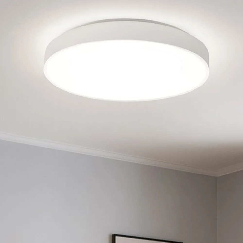 Plafoniere Moderne-Selezionato da Mazzolaluce Plafoniera cerchio bianco 60cm rotonda led 50w 3000k dimmerabile