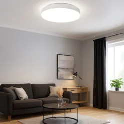Plafoniere Moderne-Selezionato da Mazzolaluce Plafoniera cerchio bianco 60cm rotonda led 50w 3000k dimmerabile
