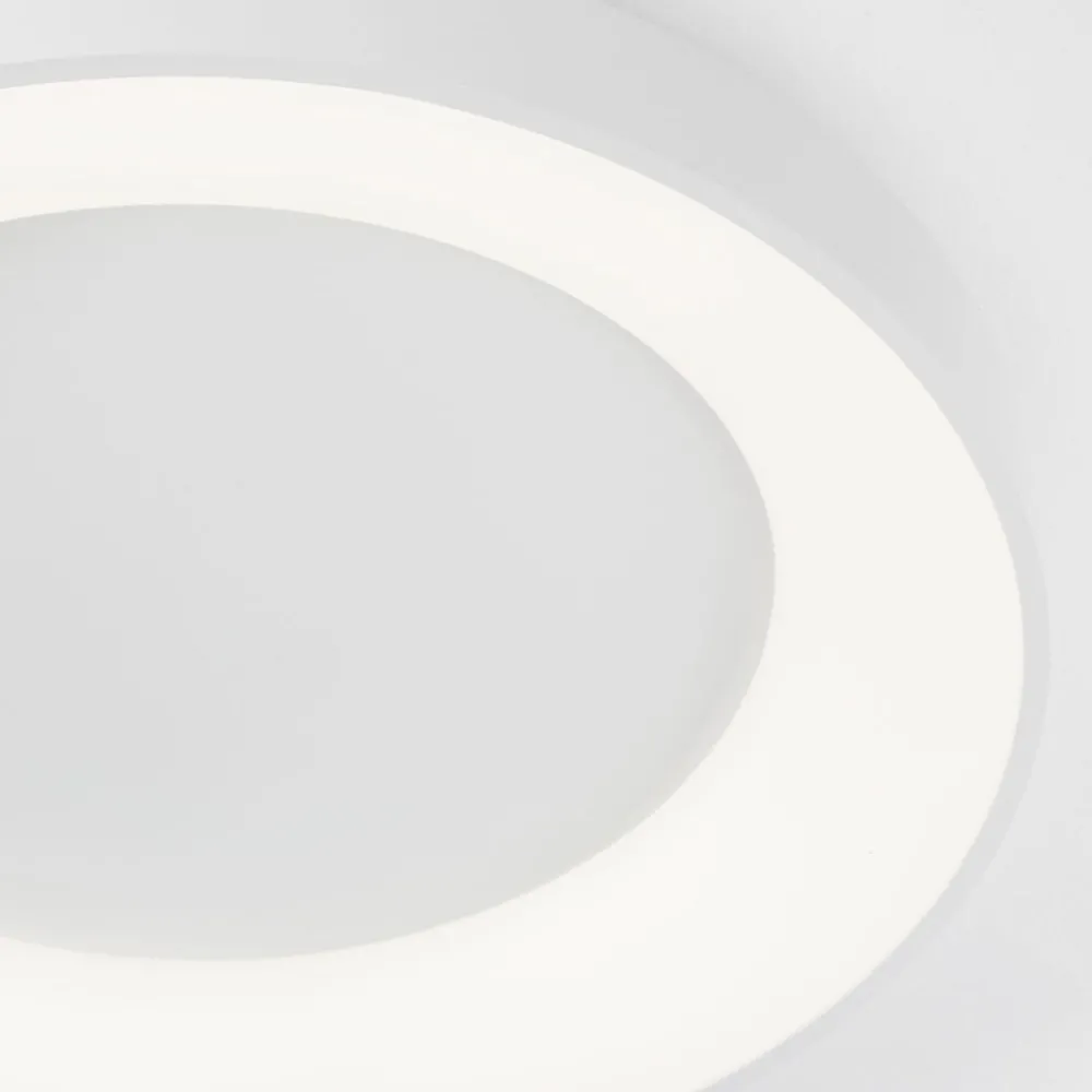Plafoniere Moderne-Selezionato da Mazzolaluce Plafoniera cerchio bianco 60cm rotonda led 50w 3000k dimmerabile