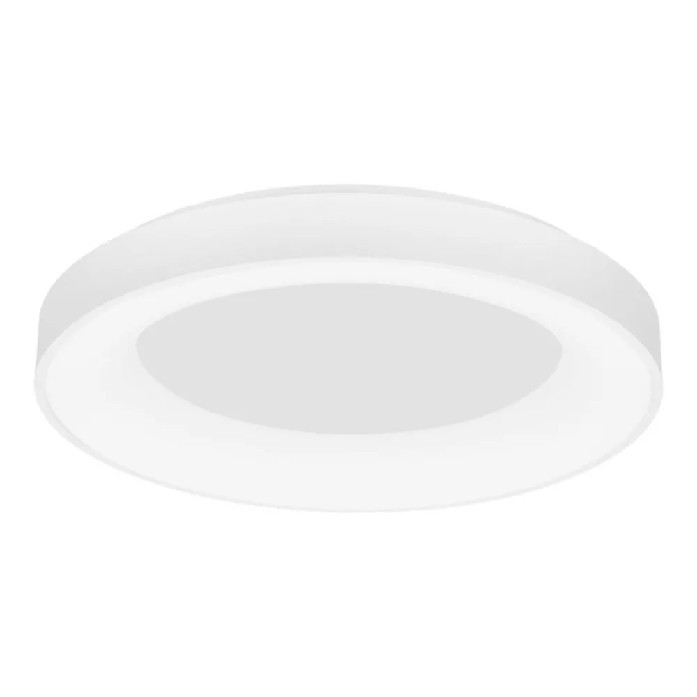 Plafoniere Moderne-Selezionato da Mazzolaluce Plafoniera cerchio bianco 60cm rotonda led 50w 3000k dimmerabile