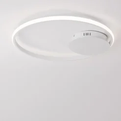 Plafoniere Moderne-Selezionato da Mazzolaluce Plafoniera cerchio bianco led design moderna per cucina