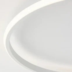 Plafoniere Moderne-Selezionato da Mazzolaluce Plafoniera cerchio bianco led design moderna per cucina