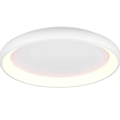 Plafoniere Moderne-Selezionato da Mazzolaluce Plafoniera cerchio bianco moderna led dimmerabile per soggiorno