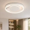 Plafoniere Moderne-Selezionato da Mazzolaluce Plafoniera cerchio 60 cm bianca moderna led 48w cct 2700k 3000k 4000k dimmerabile per soggiorno