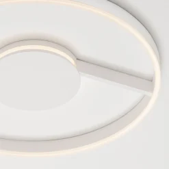 Plafoniere Moderne-Selezionato da Mazzolaluce Plafoniera cerchio 60 cm bianca moderna led 48w cct 2700k 3000k 4000k dimmerabile per soggiorno