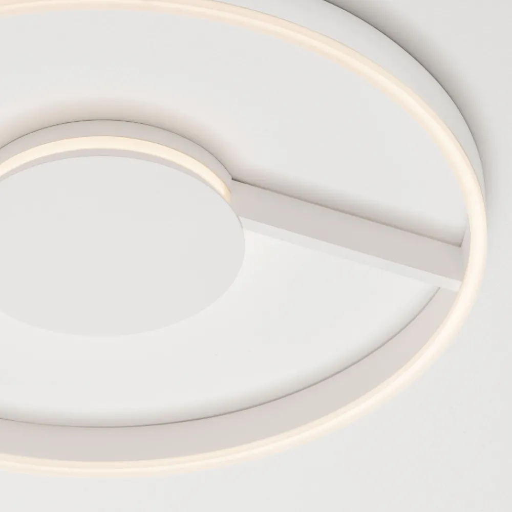 Plafoniere Moderne-Selezionato da Mazzolaluce Plafoniera cerchio 60 cm bianca moderna led 48w cct 2700k 3000k 4000k dimmerabile per soggiorno