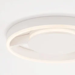 Plafoniere Moderne-Selezionato da Mazzolaluce Plafoniera cerchio 60 cm bianca moderna led 48w cct 2700k 3000k 4000k dimmerabile per soggiorno