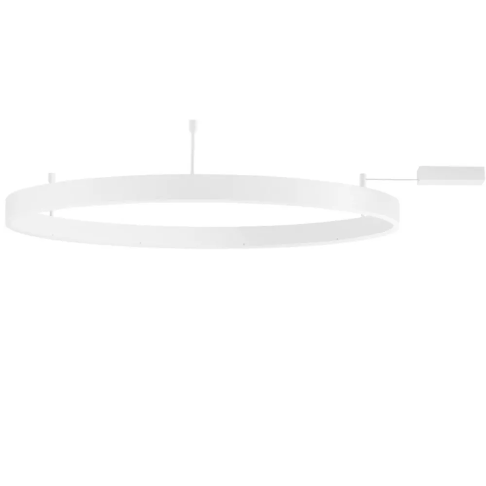 Plafoniere Moderne-Selezionato da Mazzolaluce Plafoniera cerchio 100cm bianco led 60w 3000k dimmerabile