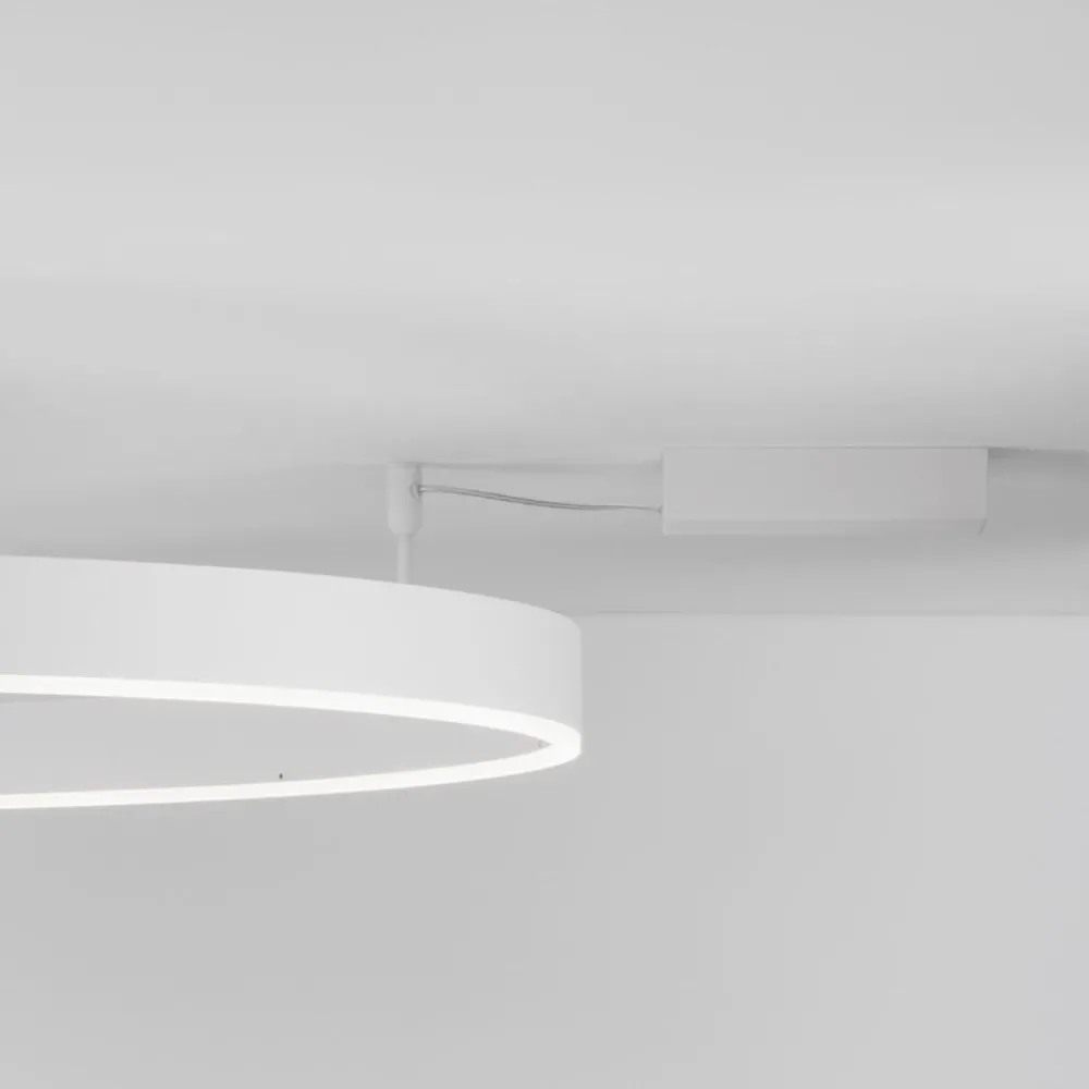 Plafoniere Moderne-Selezionato da Mazzolaluce Plafoniera cerchio 100cm bianco led 60w 3000k dimmerabile