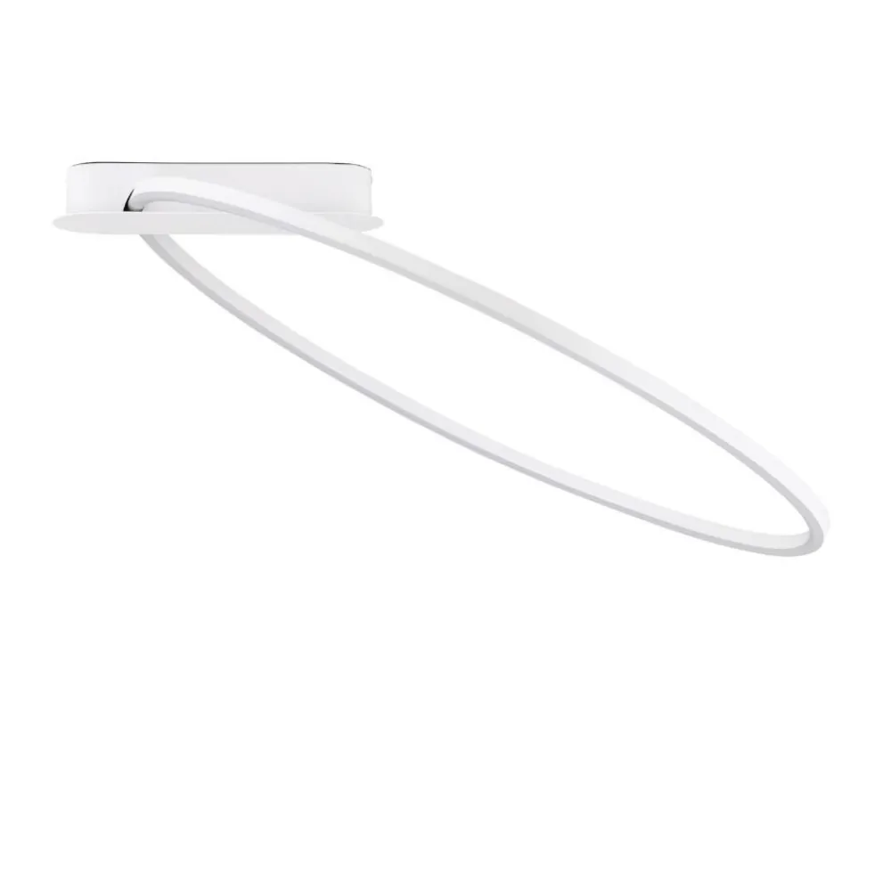 Plafoniere Moderne-Selezionato da Mazzolaluce Plafoniera cerchio design moderna bianca led 30w 3000k dimmerabile