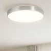 Plafoniere Moderne-Selezionato da Mazzolaluce Plafoniera cerchio grigio 60cm rotonda led 3000k dimmerabile moderna