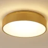 Plafoniere Moderne-Selezionato da Mazzolaluce Plafoniera cerchio led oro 38cm dimmerabile 3000k moderna rotonda
