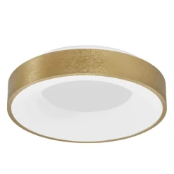 Plafoniere Moderne-Selezionato da Mazzolaluce Plafoniera cerchio led oro 38cm dimmerabile 3000k moderna rotonda