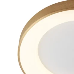 Plafoniere Moderne-Selezionato da Mazzolaluce Plafoniera cerchio led oro 38cm dimmerabile 3000k moderna rotonda