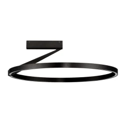 Plafoniere Moderne-Selezionato da Mazzolaluce Plafoniera cerchio nera led 35w 2700k 3000k 4000k moderna biemissione