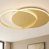 Plafoniere Moderne-Top Light Plafoniera cerchi oro moderna led 42w cct mercury